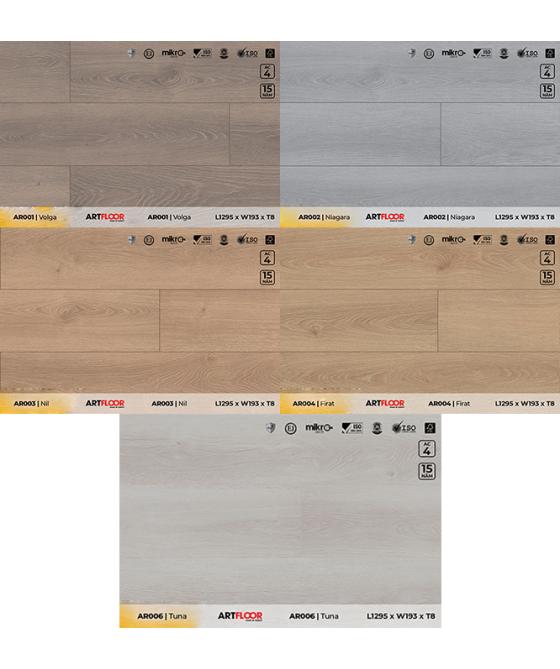 Sàn Gỗ Công Nghiệp (Thổ Nhĩ Kì) ARTFLOOR Register 8mm - 5 màu